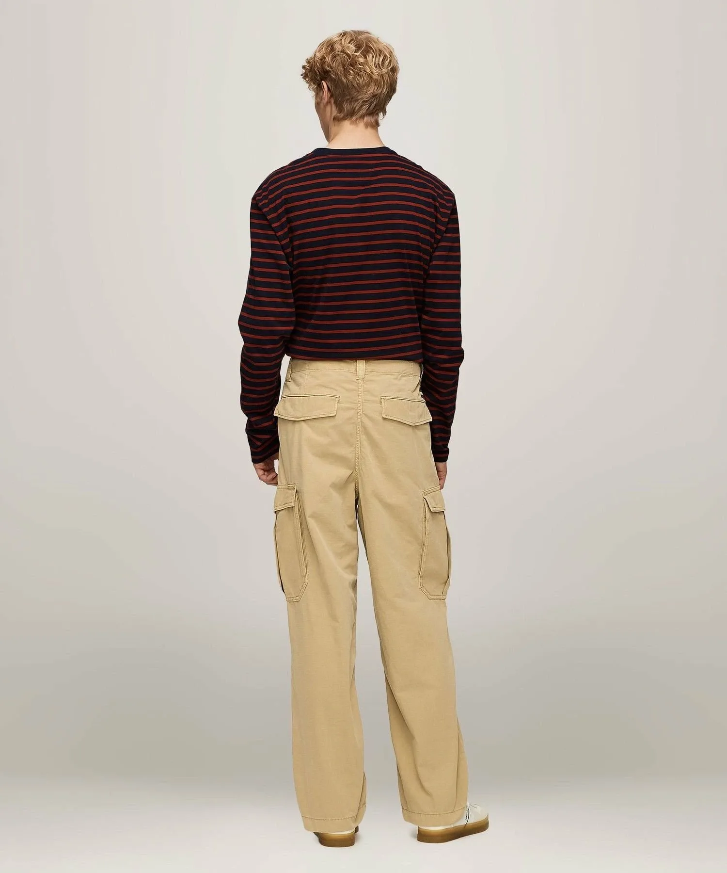 Брюки Cargotech из рипстопа TOMMY HILFIGER, Beige AB9 — фото 4