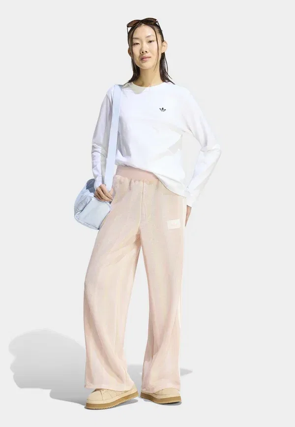 Штаны Adidas Originals Summer Glow Knitted Firebird, мультиколор песочный розовый — фото 2