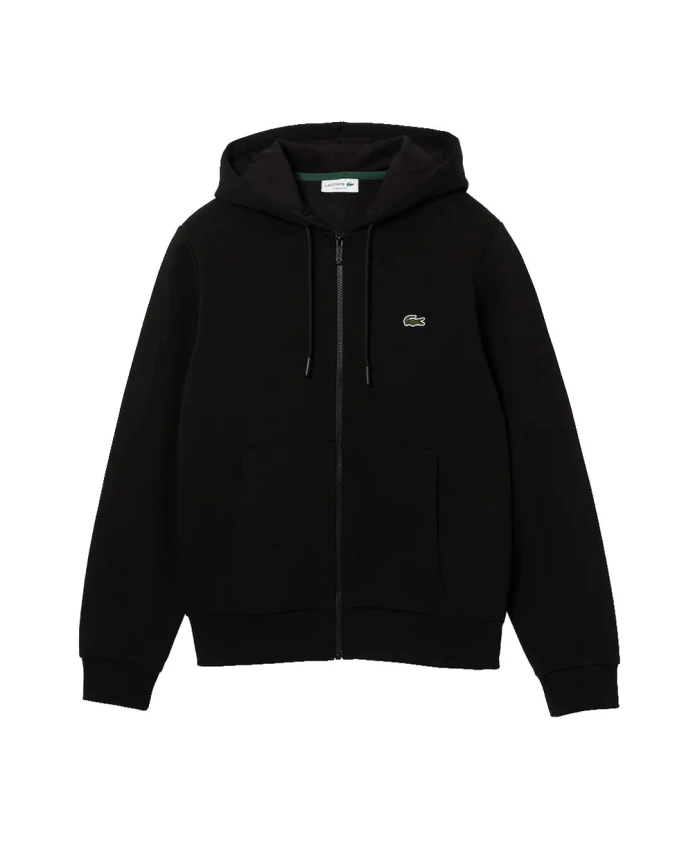 

Свитер минималистичного спортивного стиля Lacoste, черный
