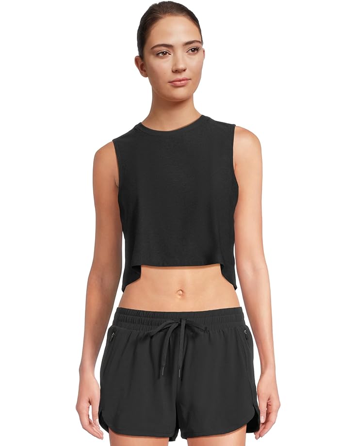 

Топ Beyond Yoga Featherweight Balance Cropped Tank, цвет Darkest Night