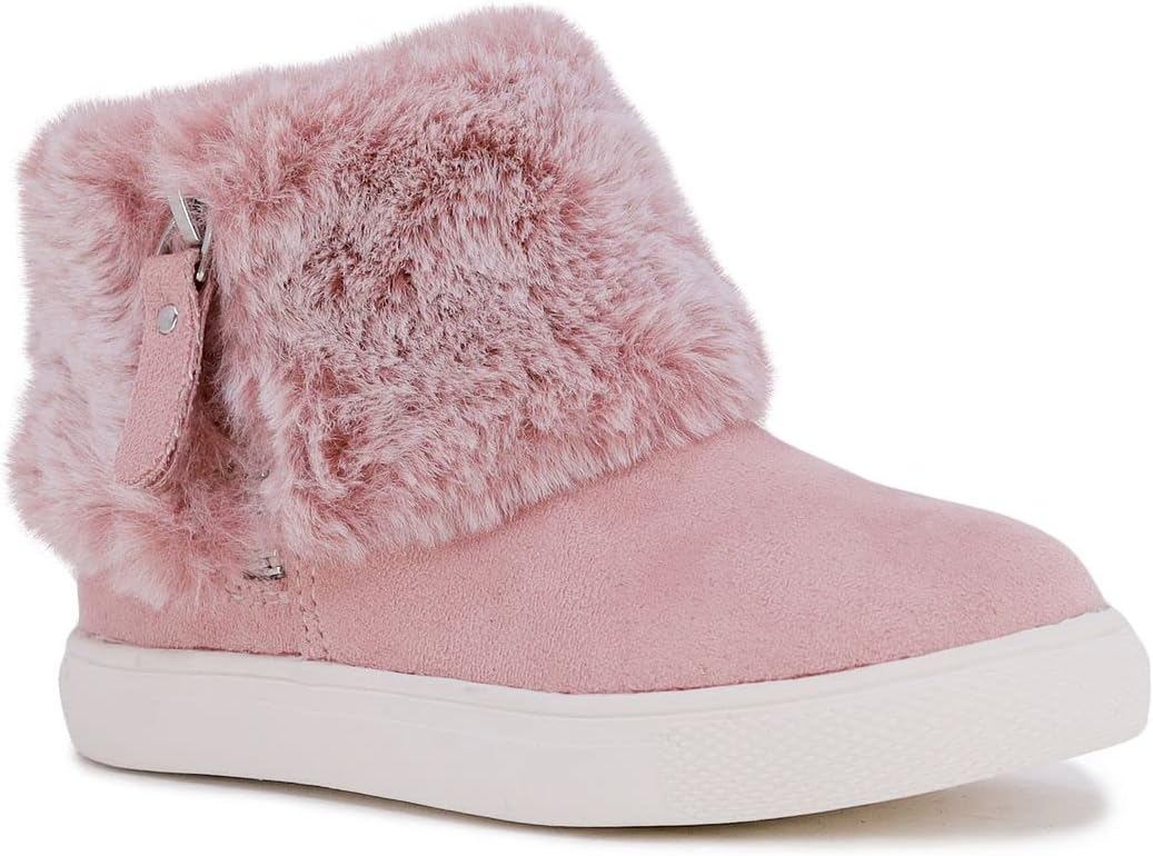 

Детские зимние ботинки LONDON FOG для девочек, модель Bell Yard, с меховой подкладкой, теплые зимние, Rose