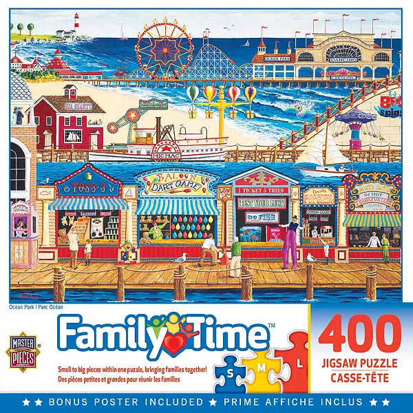 

Шедевры для всей семьи - пазл Ocean Park из 400 деталей Masterpieces Puzzles, multicolor