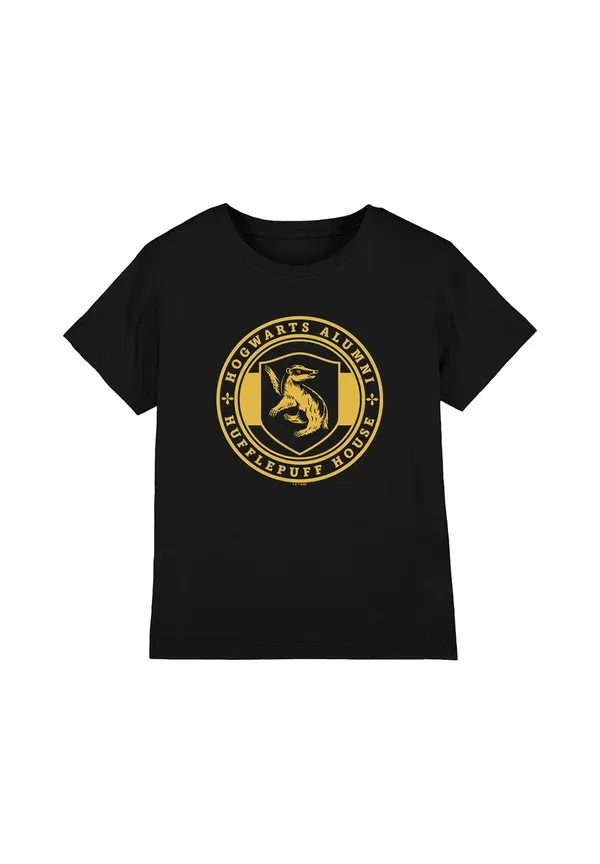 Футболка Harry Potter Hufflepuff House Badge Print T-Shirt Cotton Soul, черный
