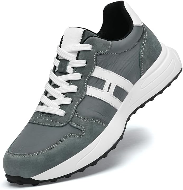 

Мужские стильные спортивные кроссовки с плетеными шнурками для удобного ношения Lhyxu, серый