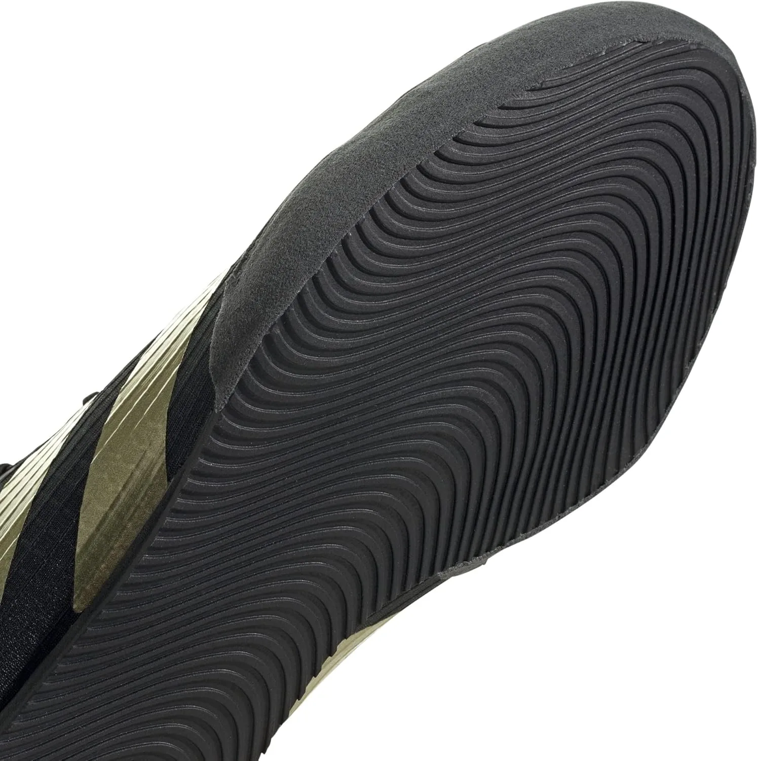Кроссовки для бокса Adidas Box Hog 4 Unisex, черный/серый/золотой — фото 2