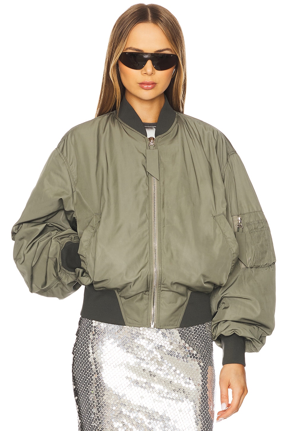 

Бомбер The Attico, military green