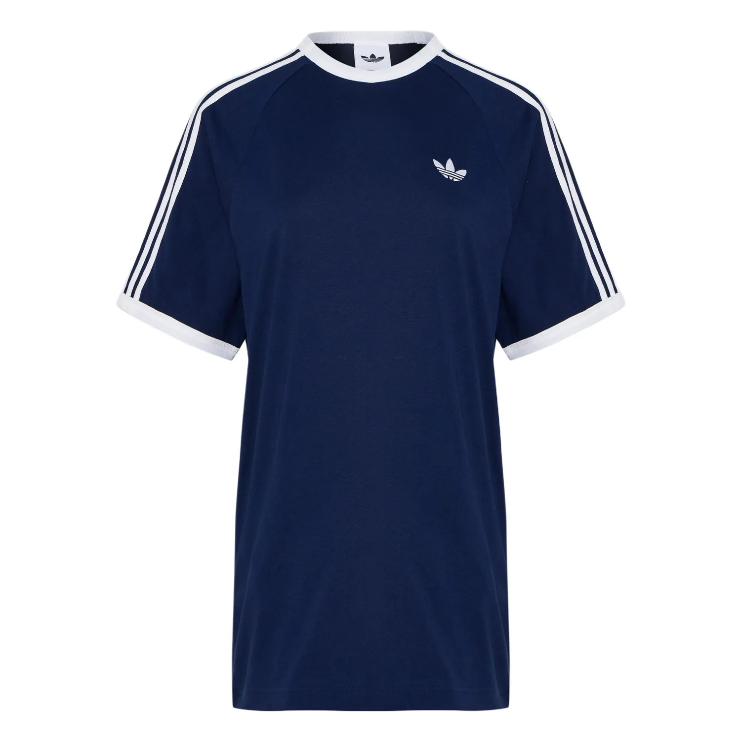 Футболка мужская с 3 полосками Adidas Originals, темно-индиго