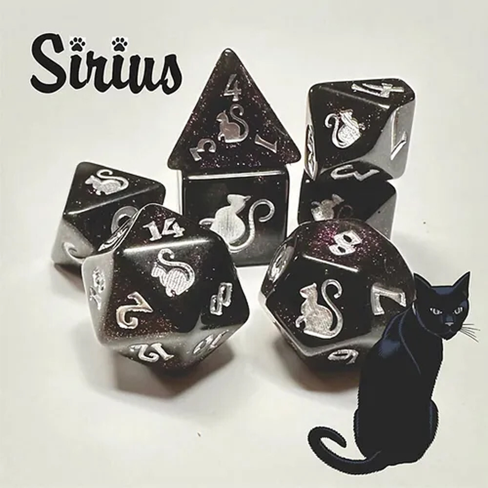 

Аксессуары Black Oak Workshop Kitty Clacks Dice: Sirius (7)