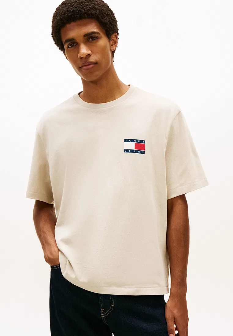 Футболка с принтом, Tommy Jeans, белый Tommy Hilfiger