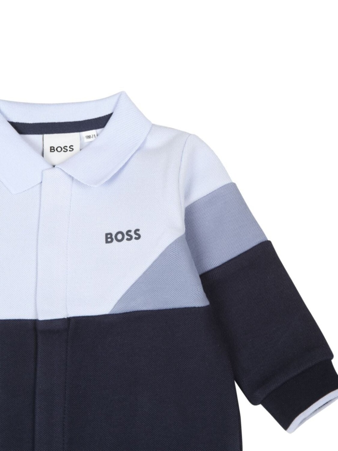 

BOSS Kidswear комбинезон с логотипом, синий