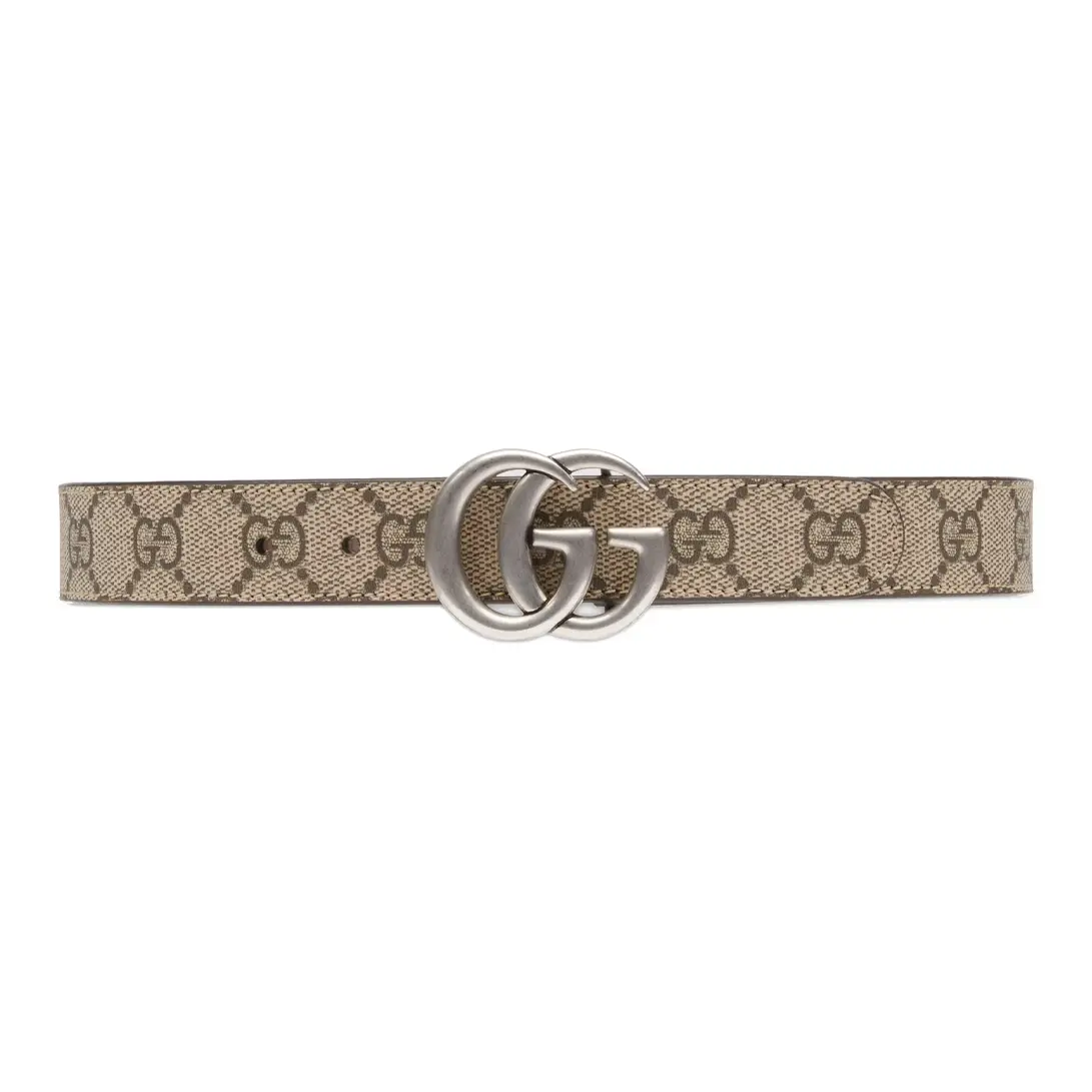 

GUCCI Детский пояс с двойной пряжкой, Beige