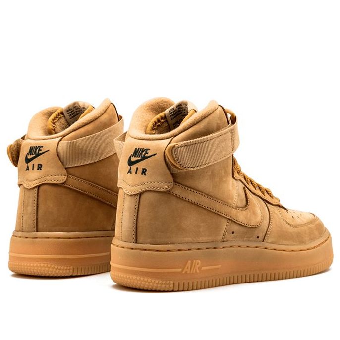 Кроссовки (GS) Nike Air Force 1 High LV8 'Flax', желто-коричневый — фото 3