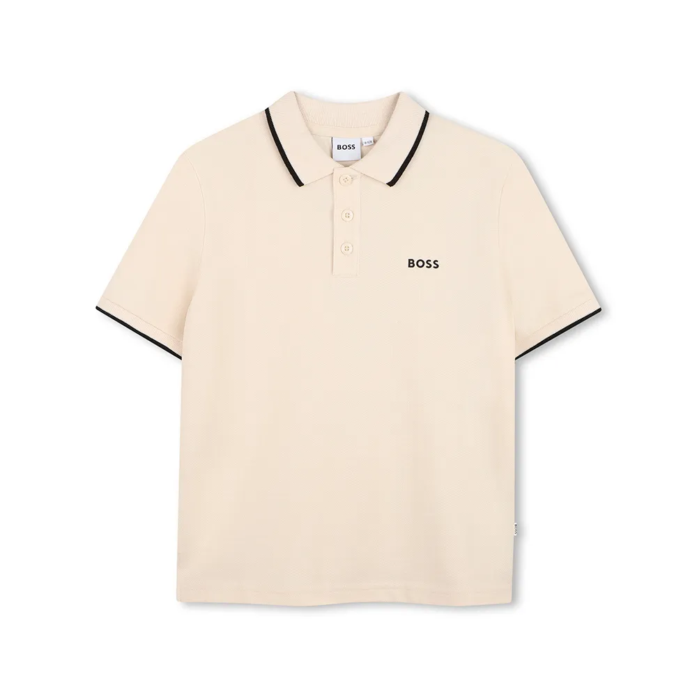 

Поло с коротким рукавом BOSS J53169, бежевый
