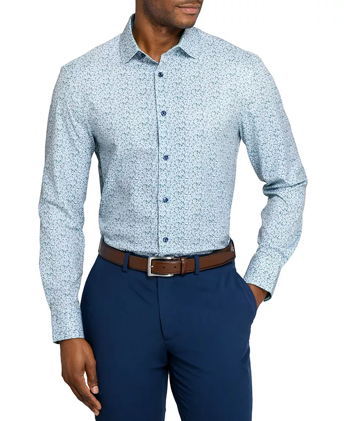 

Мужская рубашка с отложным воротником и клетчатым принтом Construct, зеленый