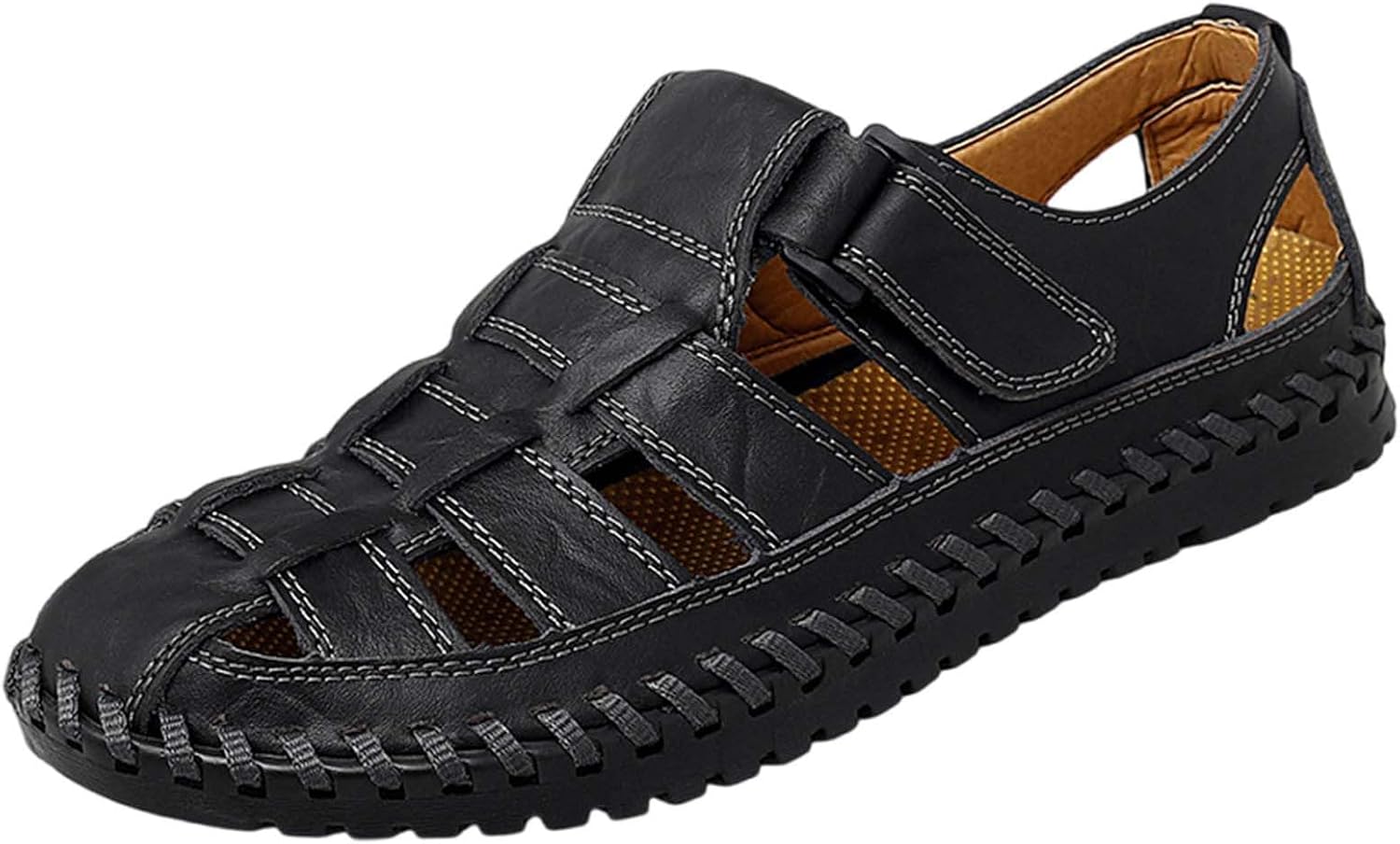 

Мужские сандалии спортивные летние пляжные тапочки скользящие тапочки сандалии мужские слайдеры размер 9 Generic, черный