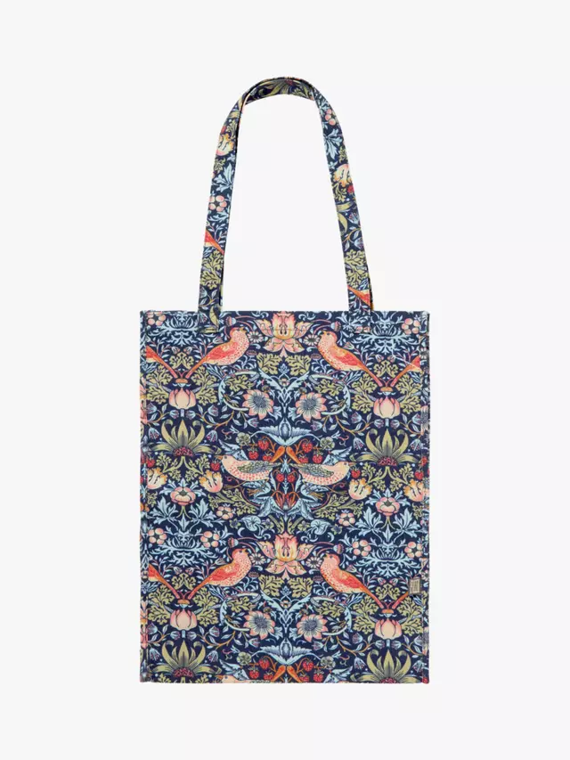 

Сумка тоут William Morris At Home Strawberry Thief Cotton, синий
