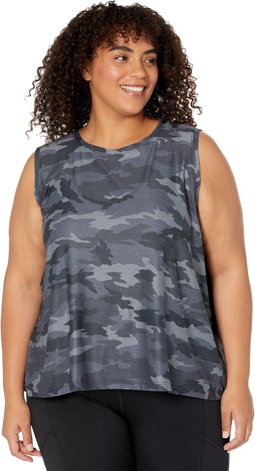 

Топ Beyond Yoga Printed Plus Size Balanced Muscle Tank, цвет Silver Mist Camo