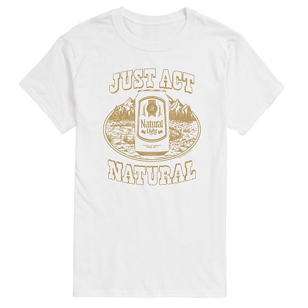 

Мужская футболка с принтом "Just act natural" Licensed Character