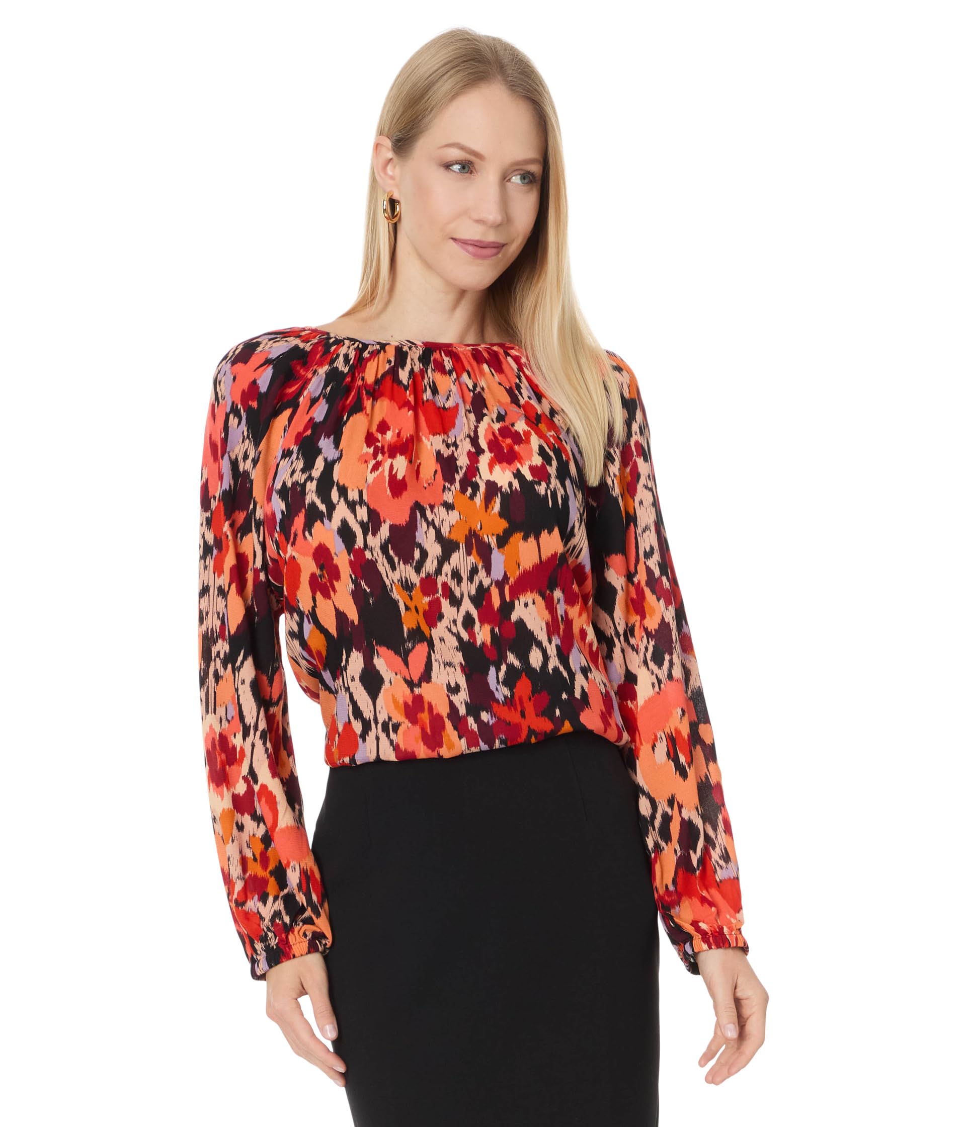 

Блуза Liverpool Los Angeles Long, цвет Burnt Orange Floral