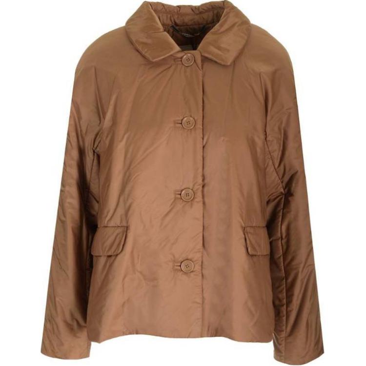 

MaxMara Макс Мара Утепленное пальто на пуговицах, Brown