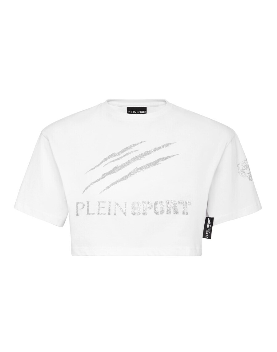 

Укороченный топ Plein Sport Top Scratch, белый