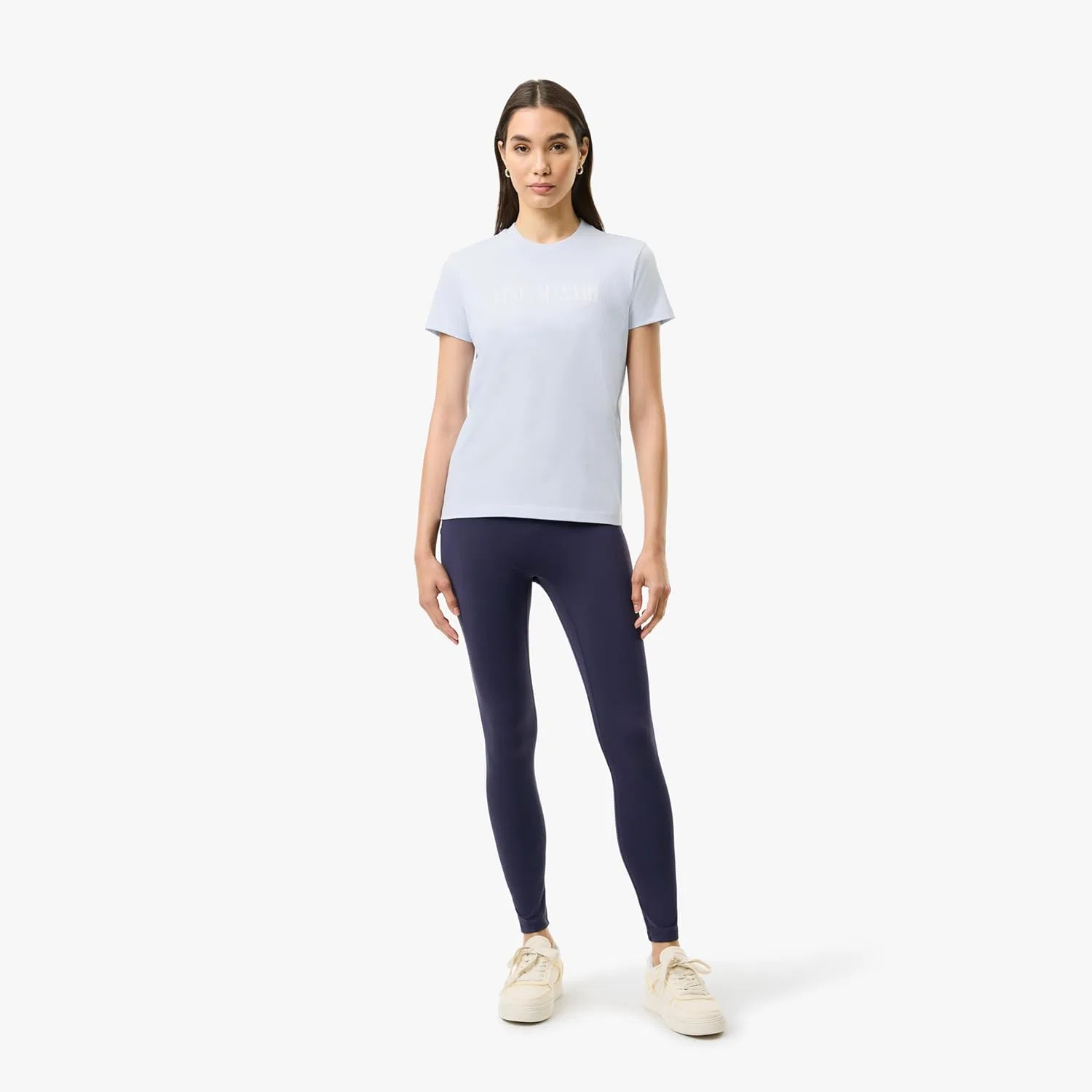 Футболка Lacoste с принтом, женская, белая — фото 2