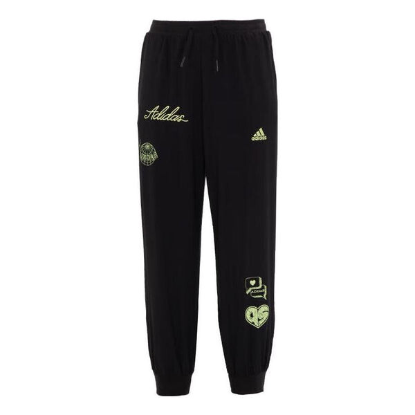 

Брюки brand love woven pants 'black' Adidas, черный