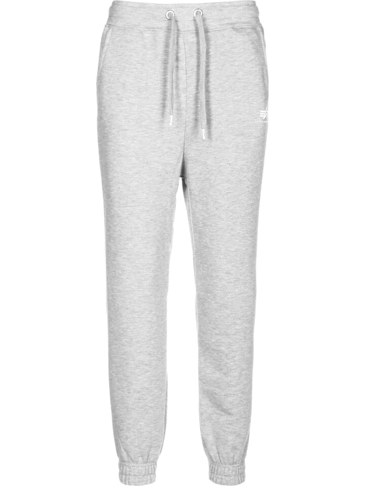 

Спортивные штаны Alpha Industries, цвет greyheather/white