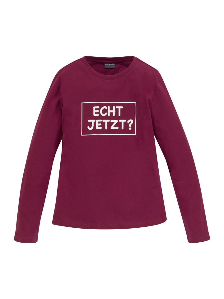 

Рубашка с длинным рукавом Kidsworld, бордовый