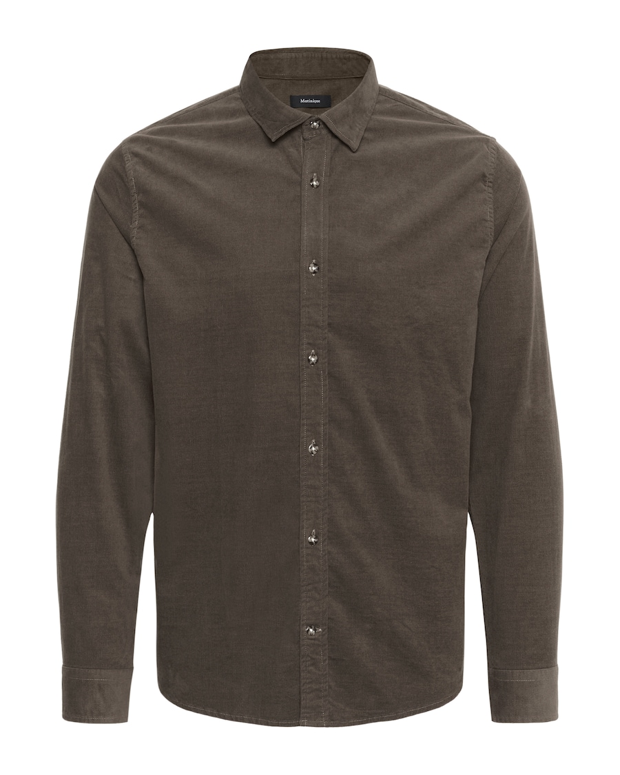 

Рубашка на пуговицах классического кроя Matinique Trostol, мокко