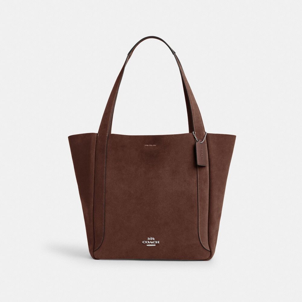 

Сумка-тоут Hadley COACH, цвет silver/espresso