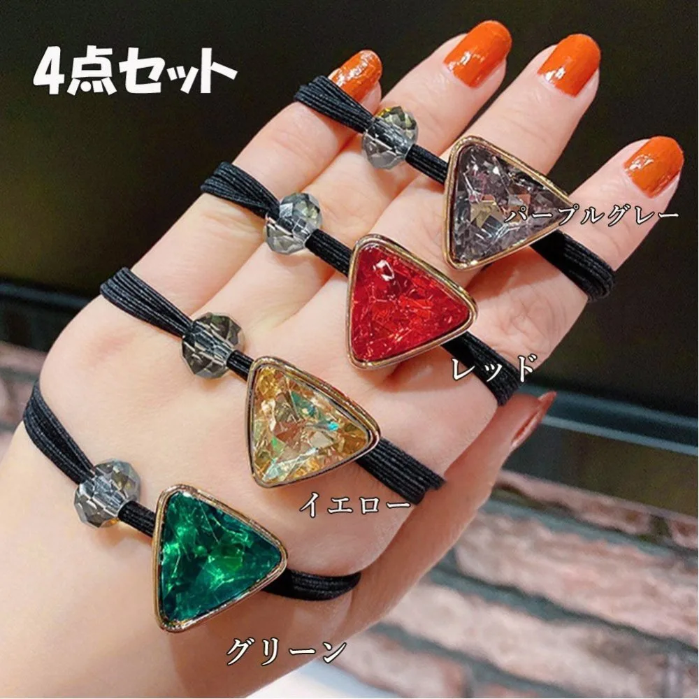 Набор из 4 резинок для волос, набор крючков для хвоста Aimoon, 4-piece set — фото 3