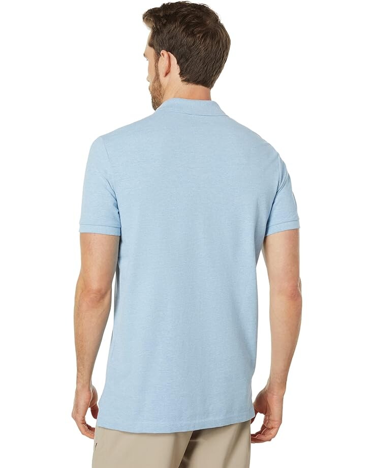 

Поло U.S. POLO ASSN. Solid Pique Polo, цвет Surf Blue Heather