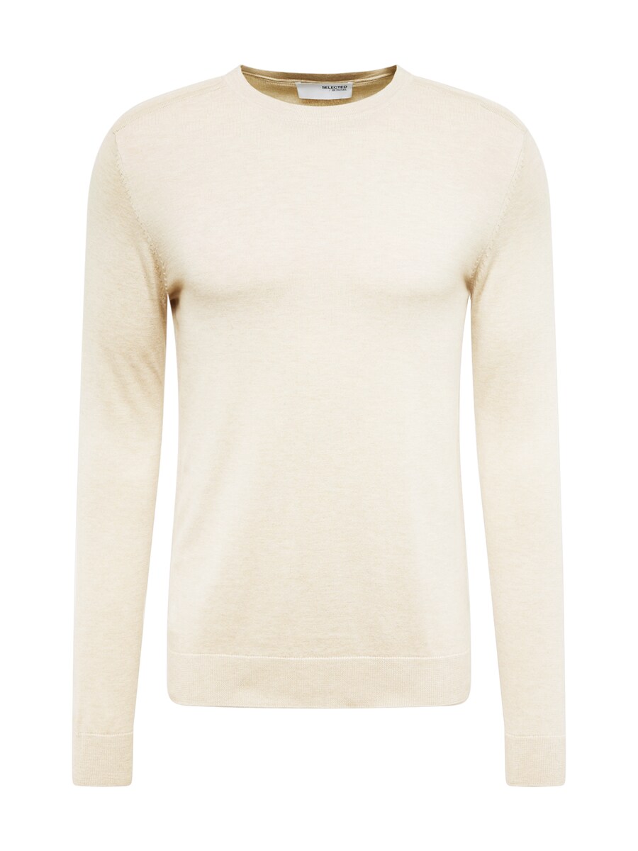 

Свитер обычного кроя SELECTED Berg, бежевый/светло-бежевый