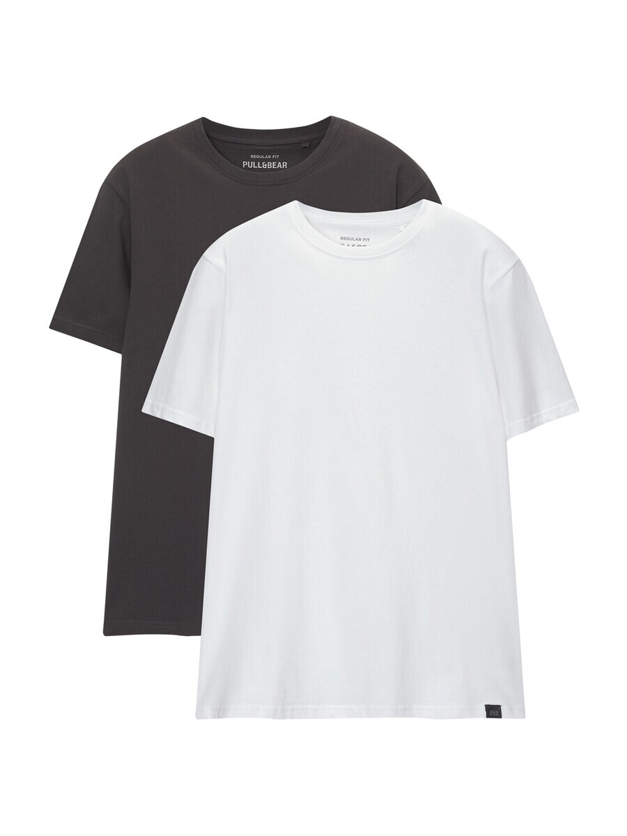 

Классическая футболка Pull&Bear Shirt, цвет anthracite/light grey