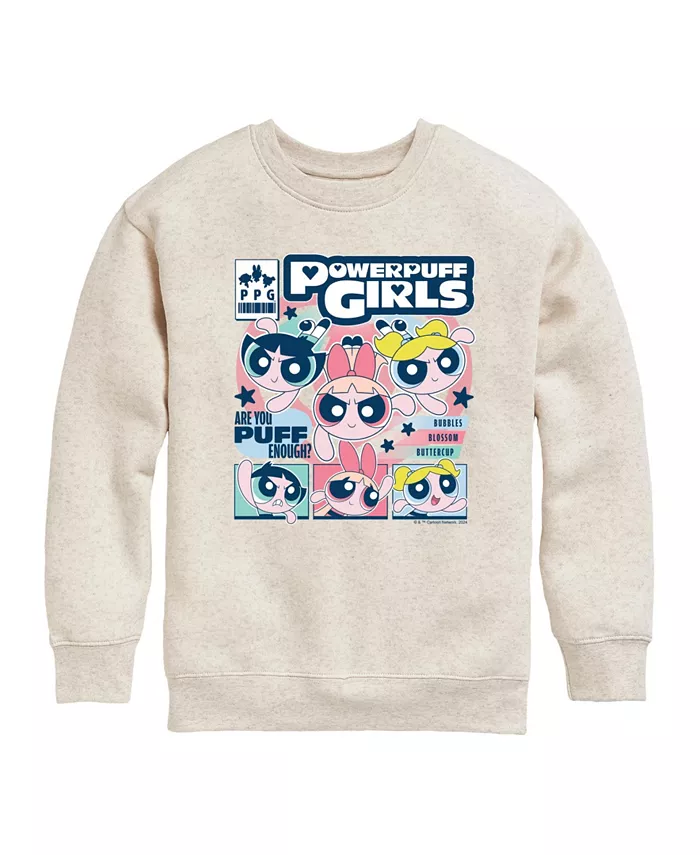 

Графированный флисовый свитшот Big Girls The Powerpuff Girls, коричневый/бежевый