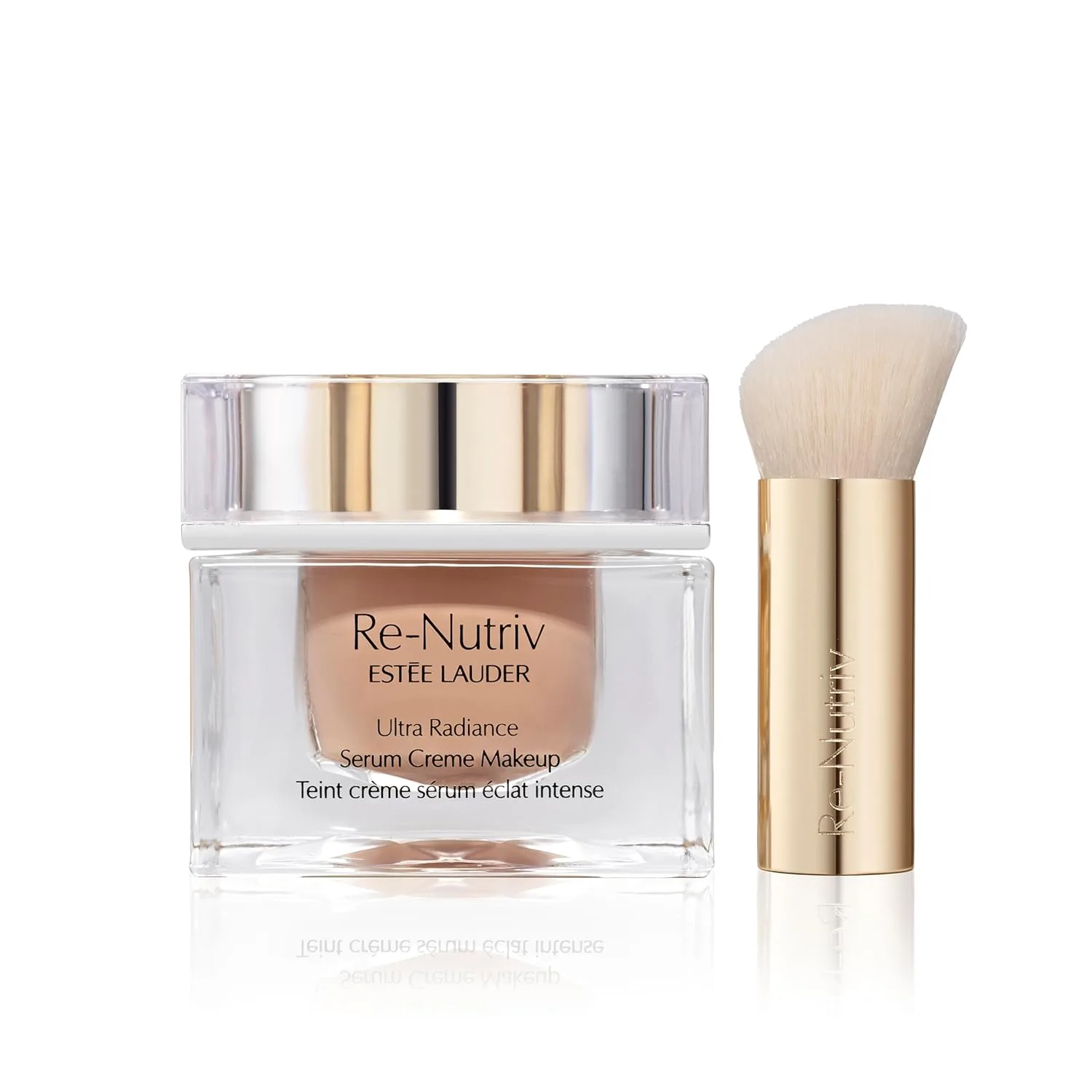 Крем-сыворотка Estée Lauder Re-Nutriv Ultra Radiance | Роскошная тональная основа с гиалуроновой кислотой | Стойкость и увлажнение до 12 часов, 30 мл, 3C2 Pebble - Medium with cool rosy undertones