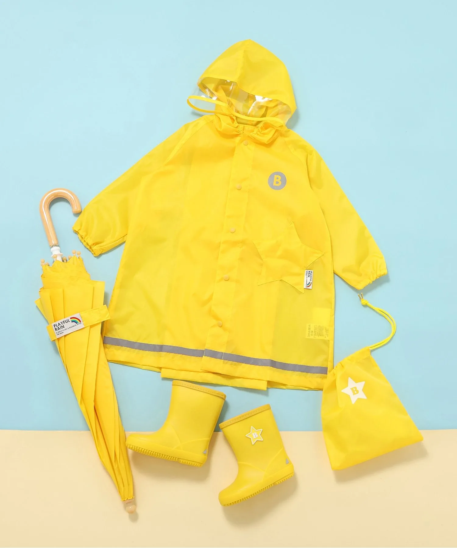 Детские дождевые туфли из ПВХ Smart Rain Shoes BREEZE зелёные — фото 3