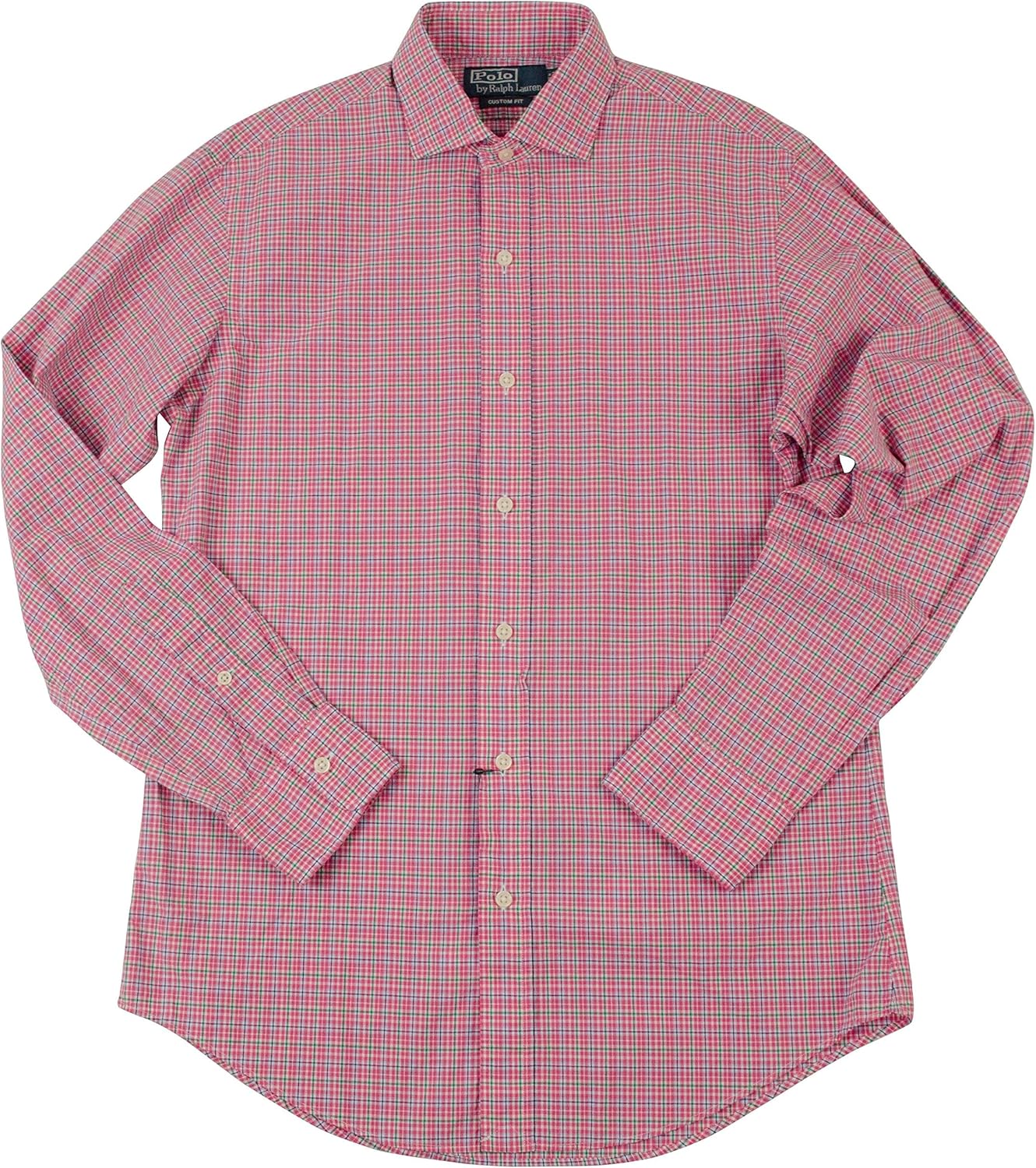 

Polo Ralph Lauren мужская длинная рубашка в клетку из поплина, Pink Multi