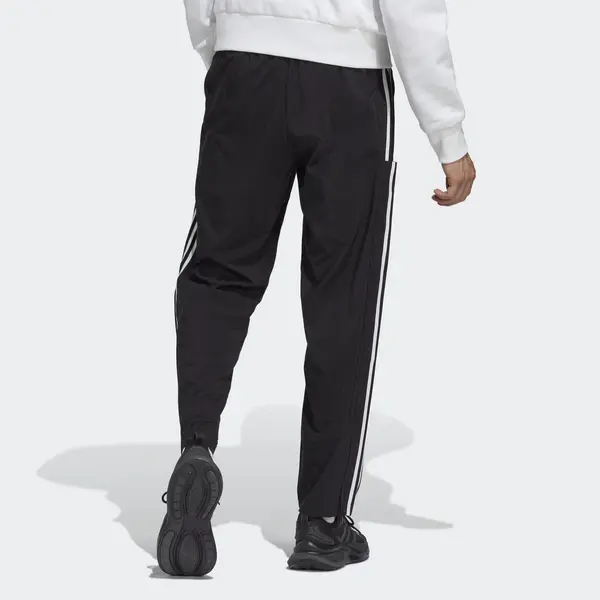 Брюки aeroready essentials stanford с открытым краем и вышитым маленьким логотипом Adidas, черный — фото 3