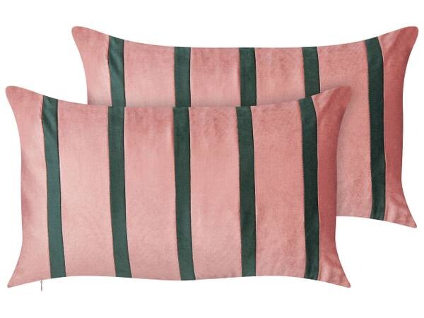 

Подушка Beliani 2 шт CRODYLINE, 35x60x60 см цвет grün/pink