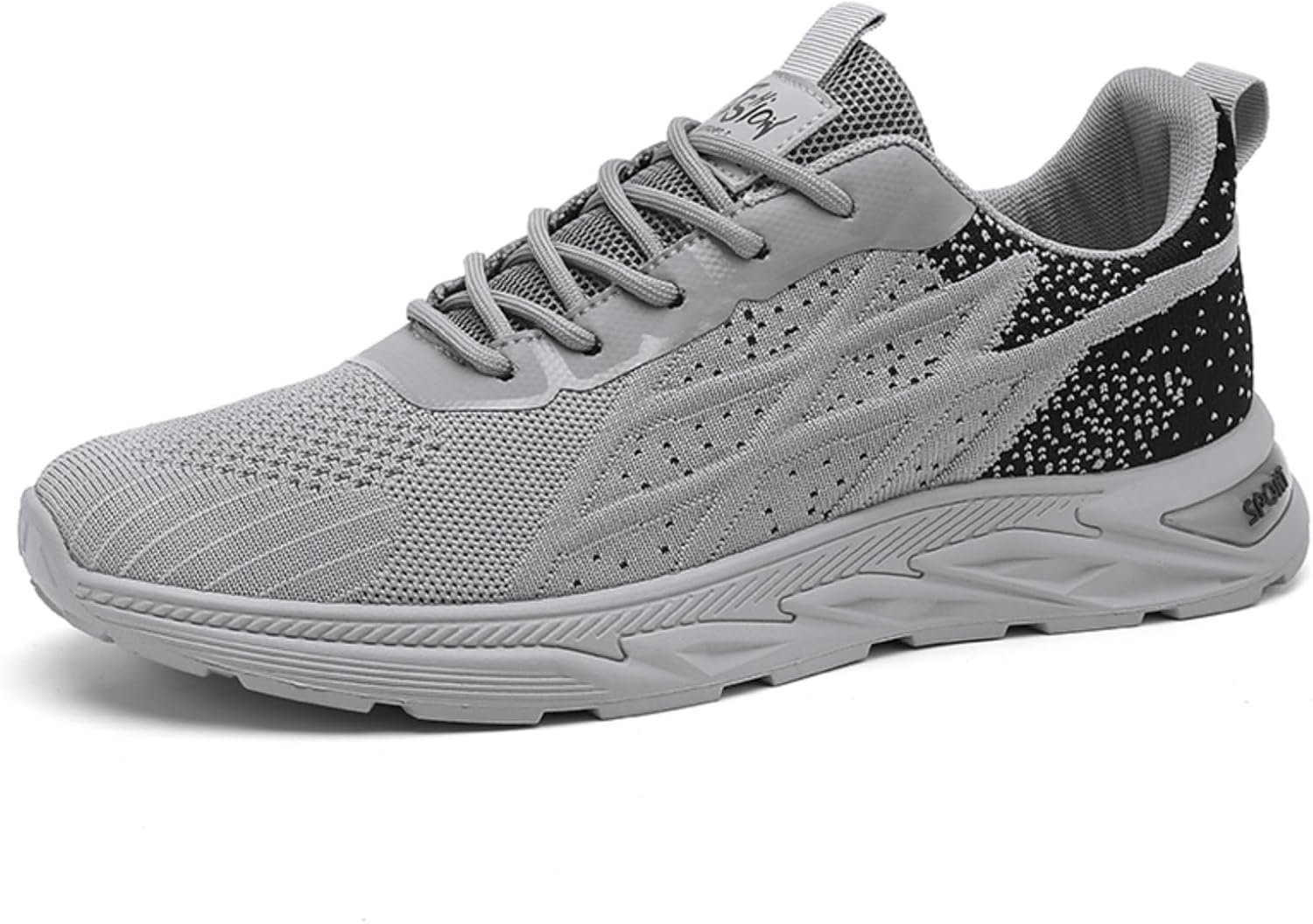 

Мужские кроссовки для бега: вдохновленные модой кеды, дышащая сетка, противоскользящие, для тренажерного зала, спорта, тренировок и повседневной ходьбы Kpdwfms, черный