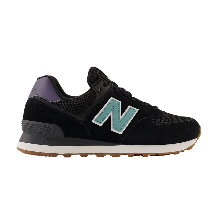 Кроссовки New Balance Wmns 574, Black Faded Teal