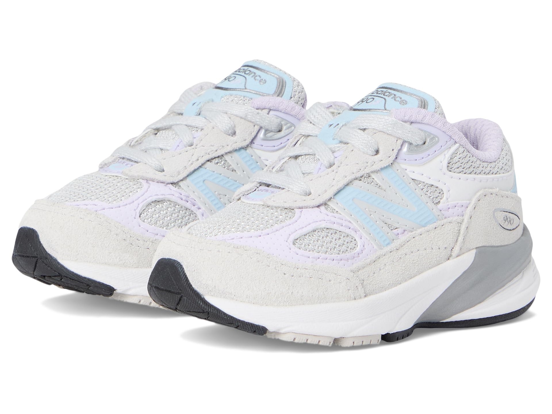

Кроссовки New Balance Kids 990V6, цвет Grey Matter/Bright Lavender
