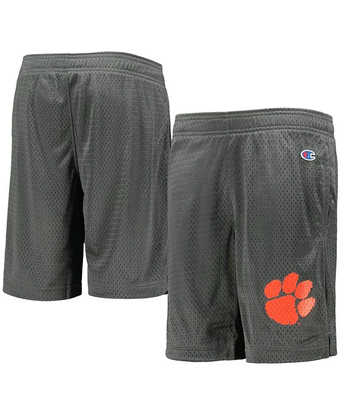 

Классические сетчатые шорты Clemson Tigers для больших мальчиков и девочек темно-серого цвета Champion
