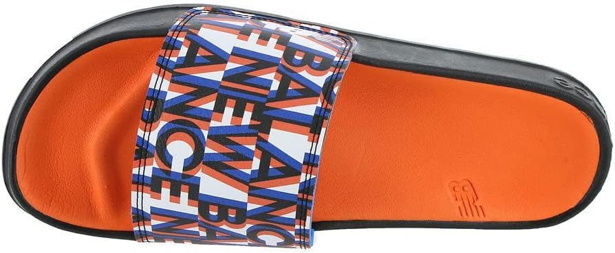 Мужские сандалии New Balance Fresh Foam V1 Slide, черный/оранжевый/синий — фото 2