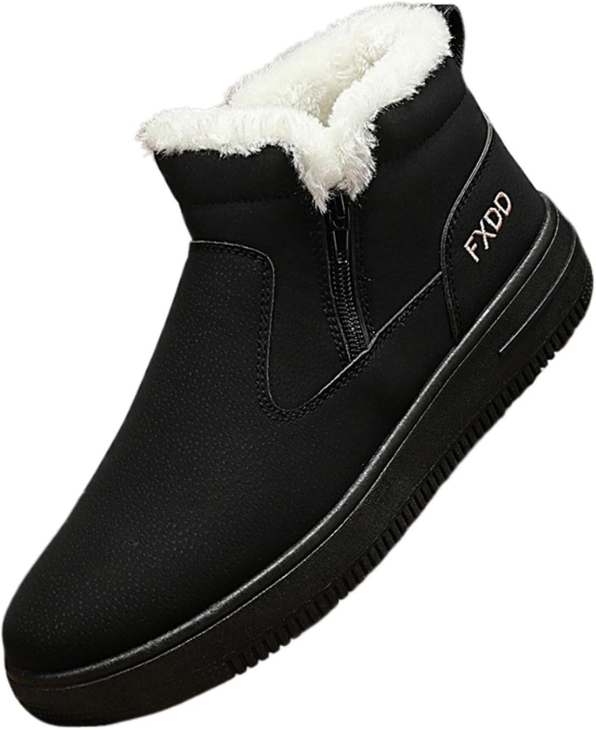 

Мужские зимние ботинки Azttoztto с овчиной, утепленные, водоотталкивающие, с меховой подкладкой, высокие, удобные повседневные слипоны, черный