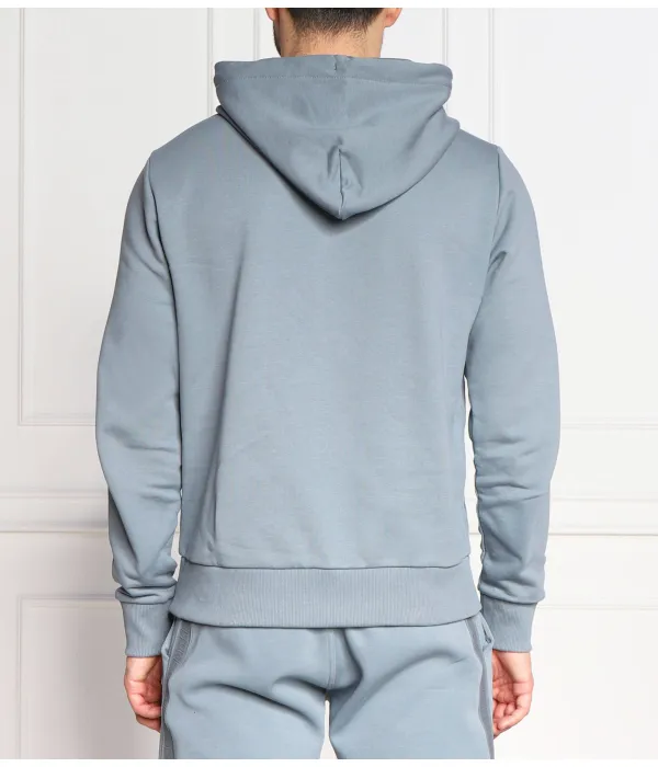 Толстовка с логотипом в полоску Regular fit Calvin Klein, синий — фото 4