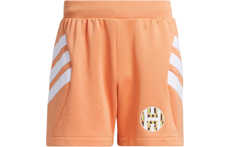 Спортивные шорты adidas Harden Graphic Shorts Asia Sizing 'Orange', оранжевый — фото 2