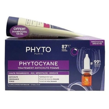 

Прогрессивное лечение против выпадения волос cyane Phyto
